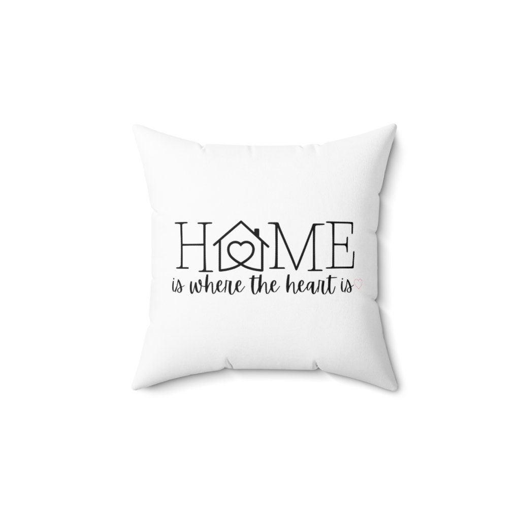 Home is Where the Heart is Pillow Etsy