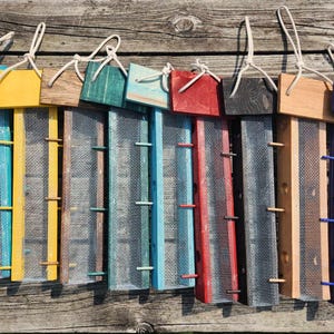 Wood &quot;Finch Sock&quot; Bird Feeder