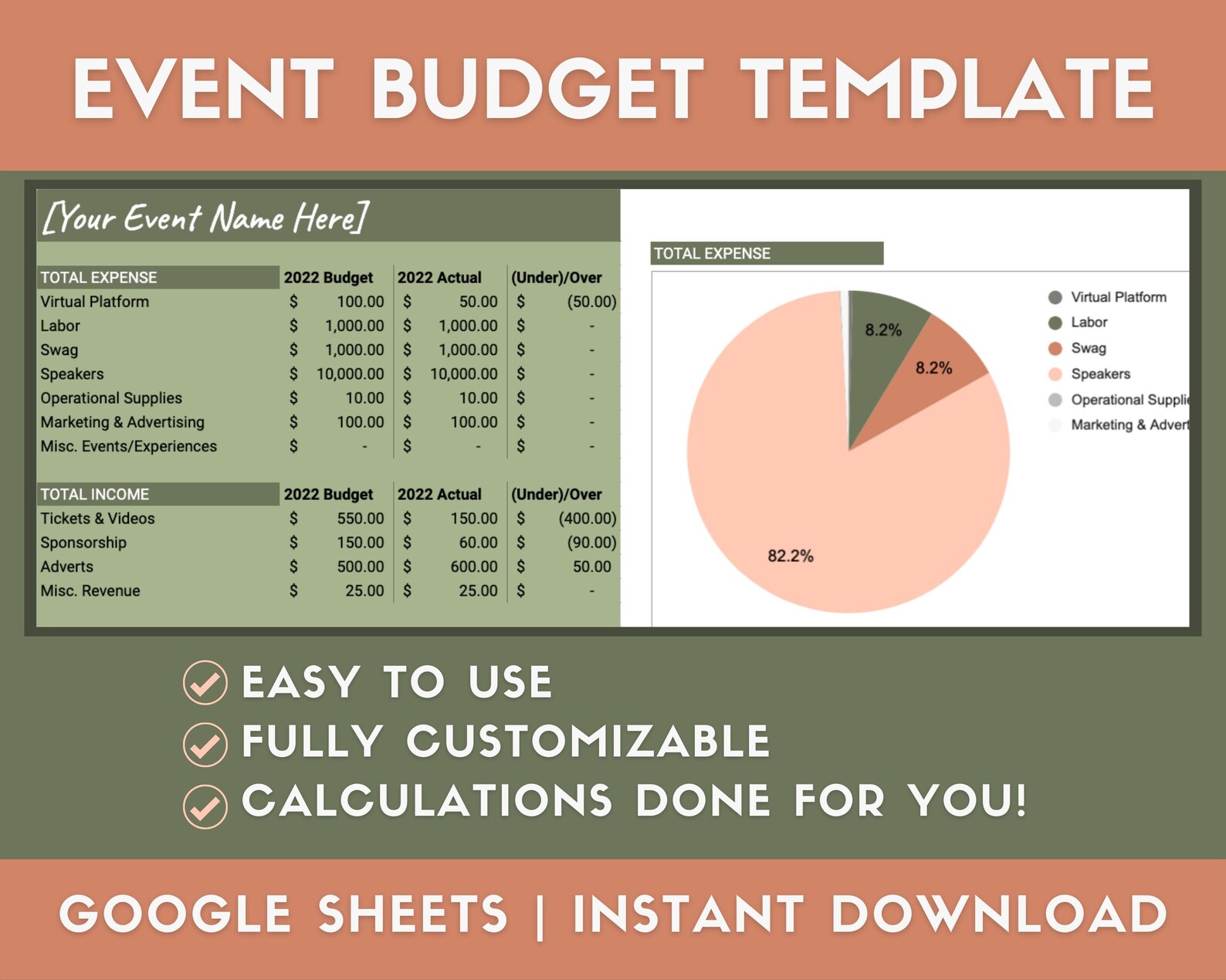 Event Budget Spreadsheet Virtual Event Budget Spreadsheet Google