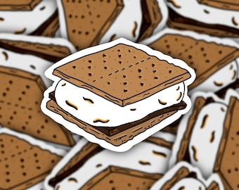 S’more sticker|Camping Sticker|Hiking Sticker|Scout Sticker|Water Bottle Sticker|Laptop Sticker|Journal Sticker|Camp Sticker