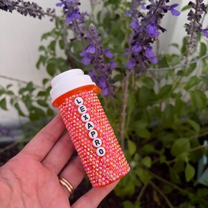 Bedazzled Pill Bottle (resusable)