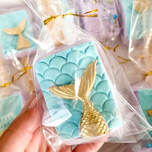 Mermaid Rice Krispy Treats - Chocolate Covered Rice Krispies - Mermaid Birthday Party Treats - Mermaid Baby Shower - Under the Sea