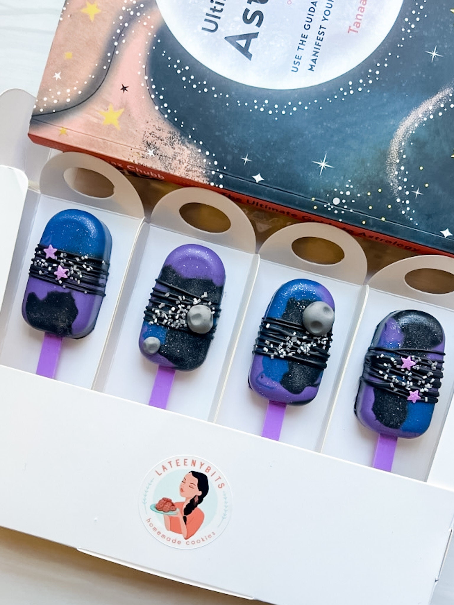 Cosmic Cakesicles Space Themed Astro Cakesicles Outer Etsy