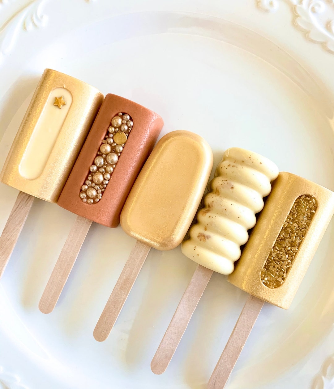 Elegant Wedding Cakesicles Bridal Shower Treats Party Favors Dessert Table Engagement Treats