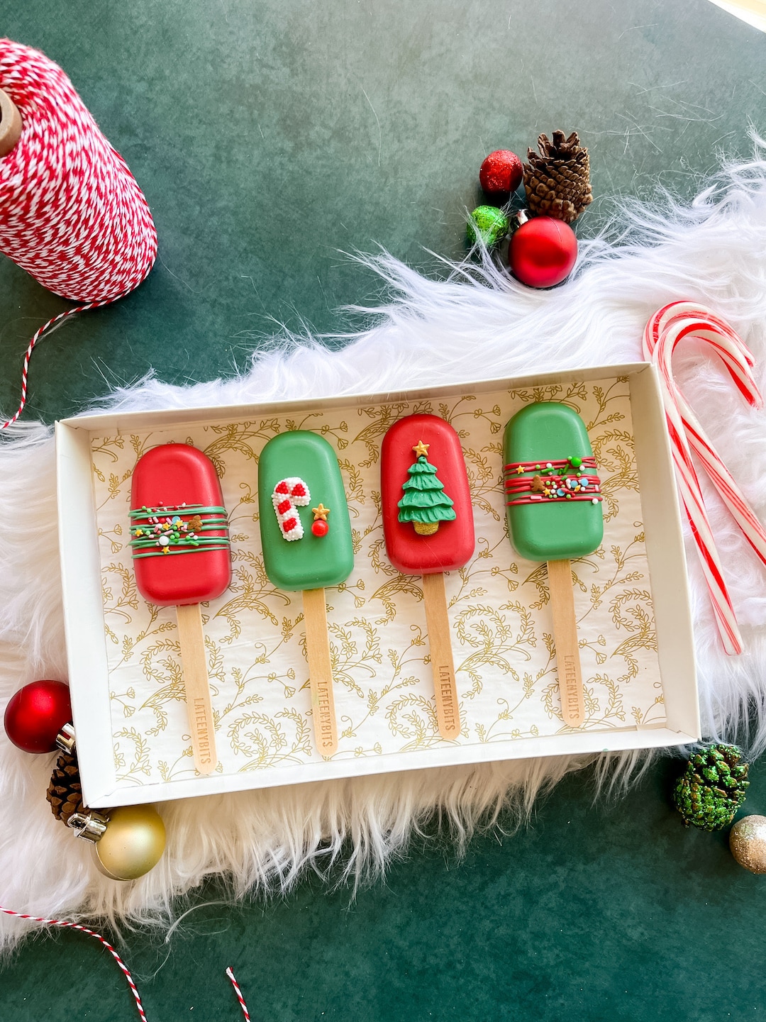 Christmas Cakesicles Dessert Table Treats for Holiday Party Stocking
