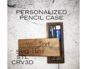 Personalized CNC Pencil Case - CNC Box - Personalized Box - Pencil Case - Lidded Box