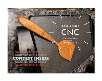 Spatula - CnC Spatula - STL File - Spatula Stl File - Spatula SVG - Utensil SVG