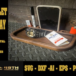 CNC Valet Tray - CNC Catch ALL Tray - Vectorbestand Valet Tray - Valet Tray