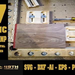 CNC Clamps - CNC clamp file - CNC clamp digital file - Cnc file - CnC vector file