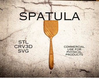 CnC Spatula - STL Spatula File - STL File - Kitchen Utensil CnC