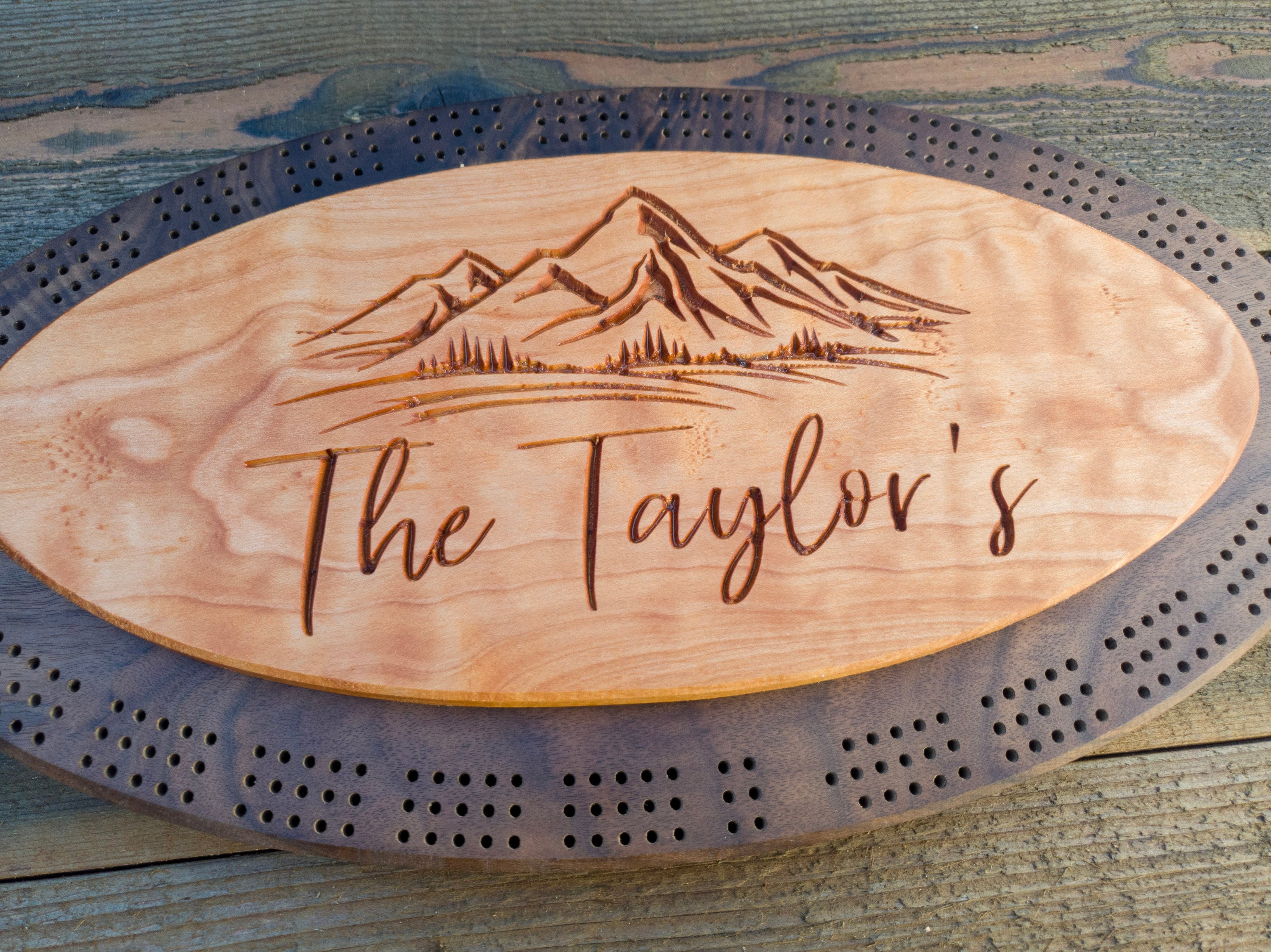 Oval Cribbage Board CNC File Cnc Cribbage Board Make Your Own Cribbage Board Etsy