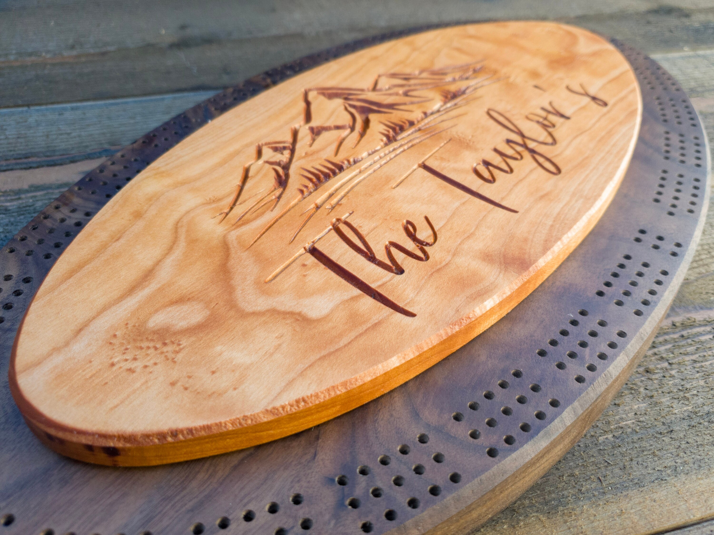 Oval Cribbage Board CNC File Cnc Cribbage Board Make Your Own Cribbage