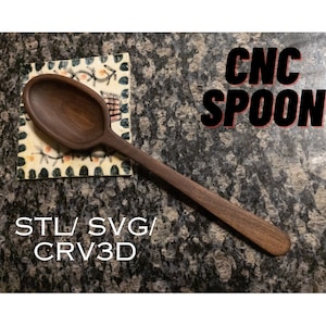 Spoon - Cnc Kitchen Spoon - Wooden Spoon - STL file - STL Spoon
