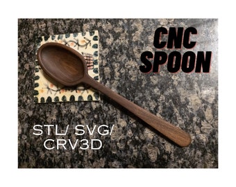 Spoon - Cnc Kitchen Spoon - Wooden Spoon - STL file - STL Spoon