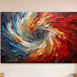 Original Colorful Oil Painting on Canvas Modern 3D Texture Wall Art Minimalist Wall Art Abstract Wall Art Living Room Wall Art Office Decor