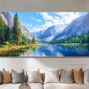 Landschaft Malerei auf Leinwand Original Abstrakte Berg Ölgemälde Wohnzimmer Wand Kunst Textur Wand Kunst Extra Große Wand Kunst Ölgemälde