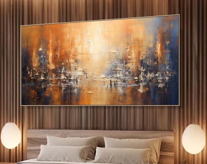 Large Abstract Oil Painting on Canvas Original Gray 3d Texture Wall Art ...