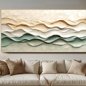 3D Textured Wall Art Original Abstract Oil Painting Modern Impasto Painting Colorful Living Room Wall Art Canvas Wall Decor Trendy Wall Art