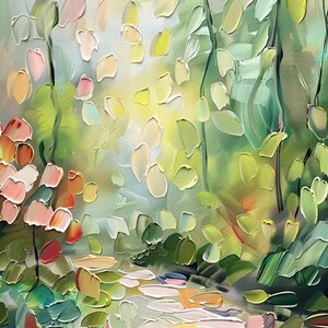 Large Original Abstract Oil Painting on Canvas 3D Textured Landscape ...