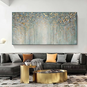 Brilliante original Gemälde auf Leinwand, Abstrakte Boho 3D Wand Kunst, Phantasie Landschaft, MinimaList Wohnzimmer Acrylmalerei, Handgemalte Kunst Bild 7