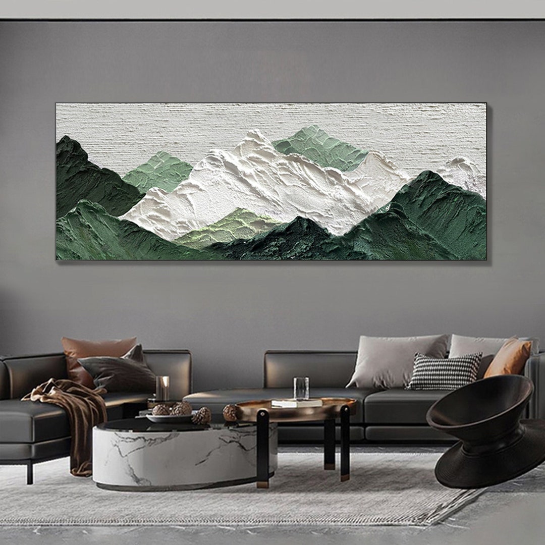 3D Large Wall Art Thick Texture Abstract Landscape Oil - Etsy