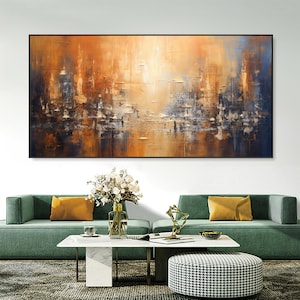 Large Abstract Textured Oil Painting on Canvas Large Texture Wall Art ...