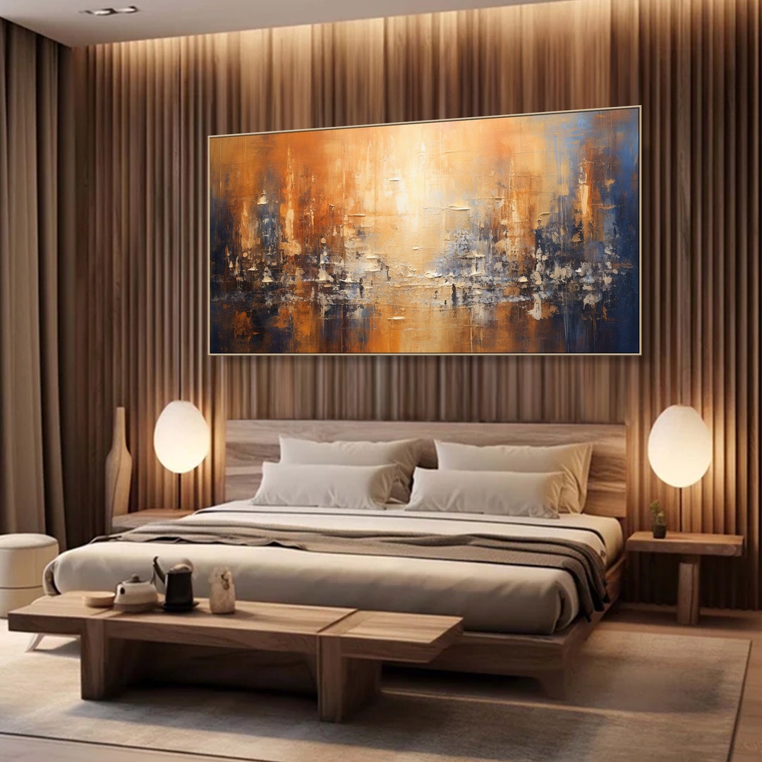 Large Abstract Textured Oil Painting on Canvas Large Texture Wall Art ...