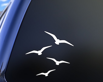 Bird In Flight Sticker Birds Flying Vinyl Decal Sticker - Etsy