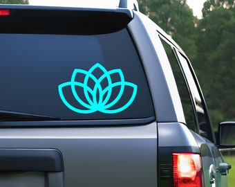 Lotus Flower Decal, Water Lily Sticker, Nelumbo Nucifera