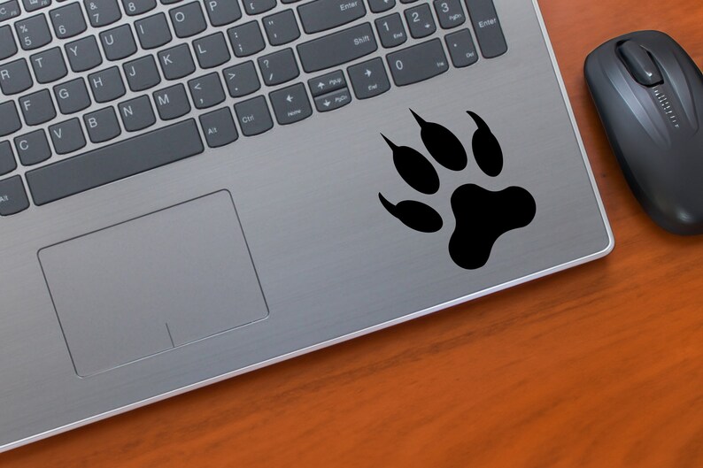 Wolf Paw Print Vinyl Decal, Car Window Sticker - Etsy