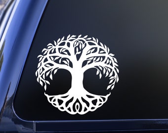 Tree of Life Decal, Celtic Tree of Life Sticker for Car Window, Laptop, Nature Lover Gift