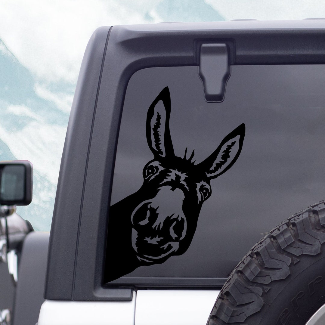 Peek a Boo Donkey Vinyl Decal Sticker Rear Window Decal - Etsy
