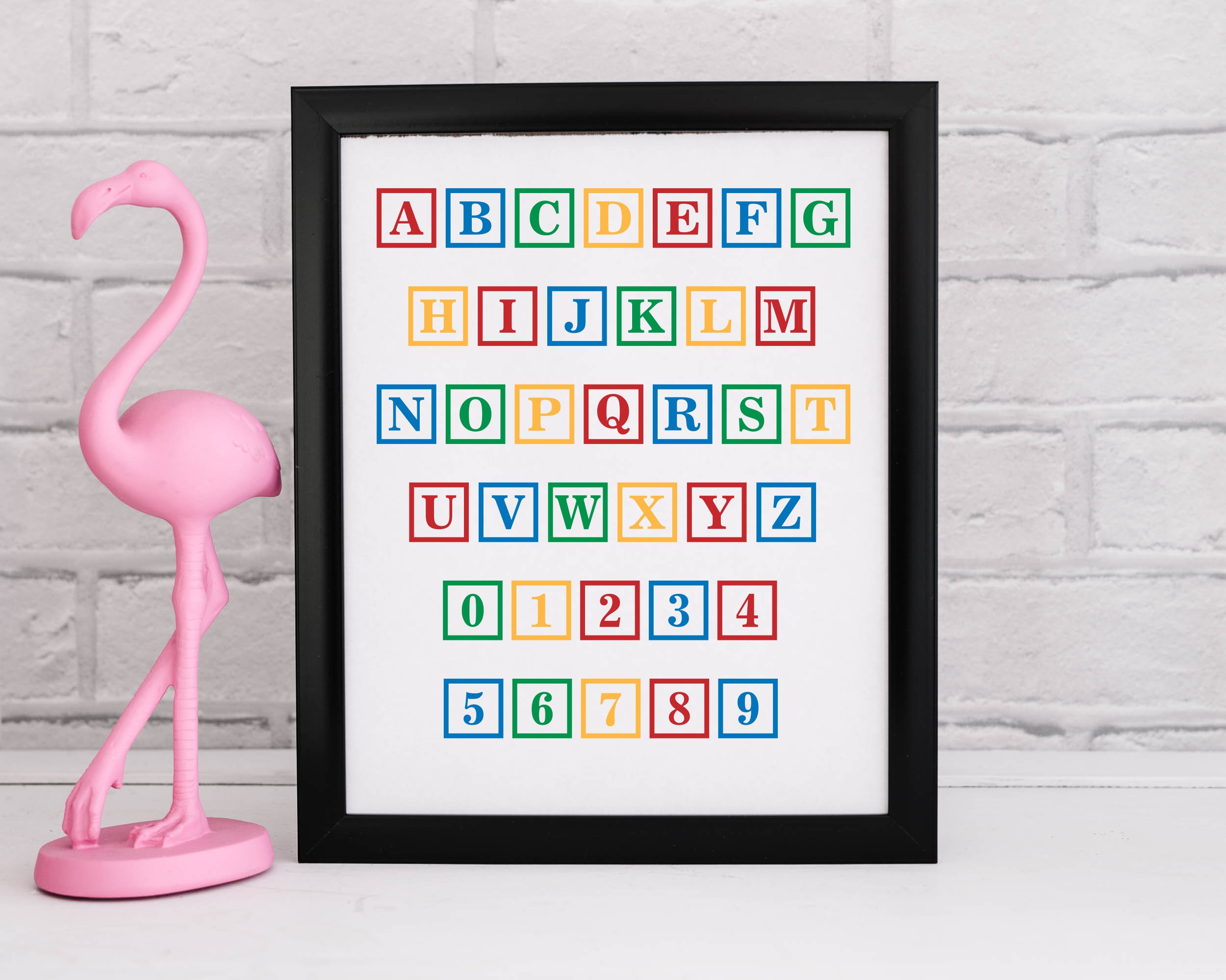 Alphabet Block Decals, Letters and Numbers Stickers - Etsy
