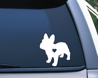 French Bulldog Vinyl Decal, Frenchie Sticker