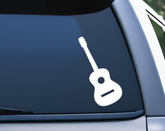 Guitar Vinyl Decal, Music Instrument Sticker