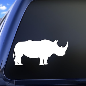 Rhino Decal, African Wildlife Decal, Rhinoceros Decal
