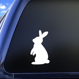 Rabbit Vinyl Decal | Standing Rabbit Sticker | Easter Rabbit Decal
