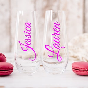 Custom Name Decal -  Your Choice Font, Size, Color - Personalized Decal, Car/ Window/ Laptop/ Bottle/ Glassware/ Wedding/ Text