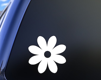 Daisy Flower Decal | Vinyl Car Decal | Window Decal | Laptop Decal ...