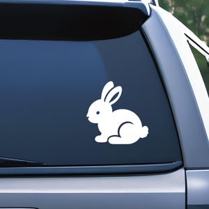 Bunny Decal, Cute Bunny Decal, Rabbit Decal, Car Window Decal