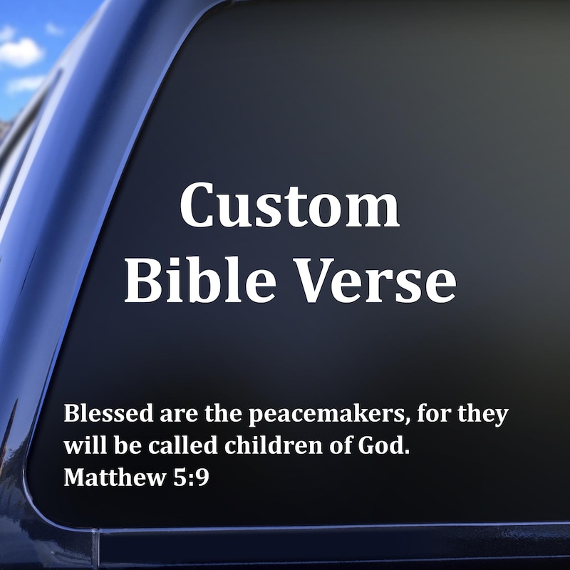 Custom Scripture Vinyl - Etsy