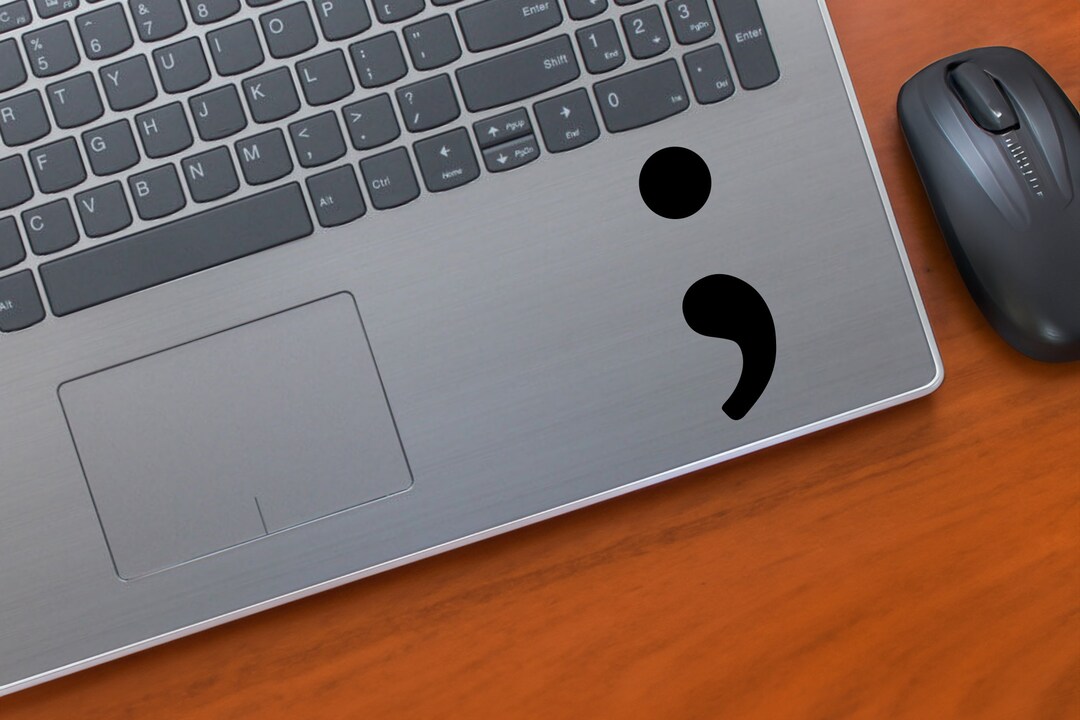 Semi Colon Vinyl Decal Sticker for Mental Health Awareness Representing ...