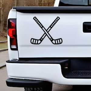 Hockey Decal, Hockey Sticks Decal, Car Window Decal