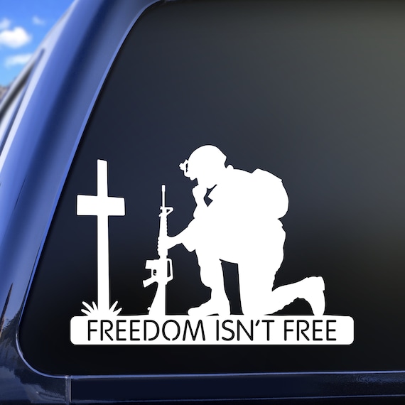 Freedom Isn’t Free Window Decal Sticker | Custom Made In The USA | Fast - Foto 8