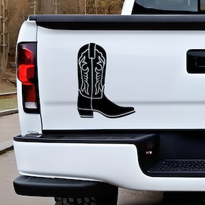 Cowboy Boot Decal, Western Boot Vinyl Decal