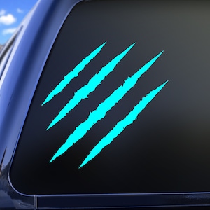 Claw marks Vinyl Decal Sticker, Claw Mark Scratches Decal