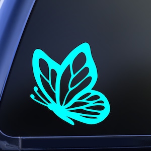 Butterfly Vinyl Decal Sticker, Side Butterfly Decal, Car Window Decal, Glassware Decal, Tumbler Decal