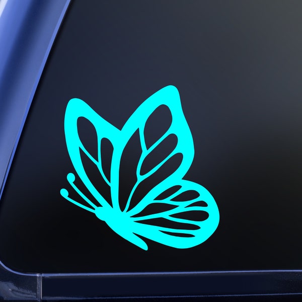 Butterfly Vinyl Decal Sticker, Side Butterfly Decal, Car Window Decal, Glassware Decal, Tumbler Decal