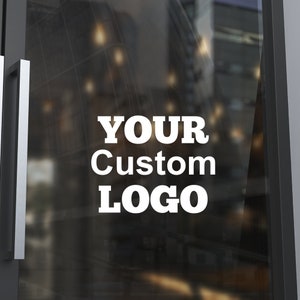 Custom Logo Decal | Business Logo | Business Store Front Sticker | Advertising Marketing | Company Logo