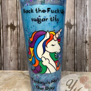 Starbucks snowglobe tumbler